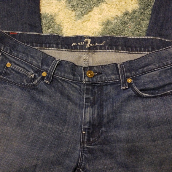 7 For All Mankind Straight Leg Jeans Size 31 - Picture 4 of 4